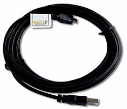 Readyplug USB Charging Cable For: Garmin Truswing Black 10 Feet