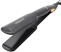 Sokany Salon Smoothness Hair Straightener- Ceramic Coating Smooth Glide Flat Iron Nano Silver Technology Infrared Technology Wider Plates For Straightening Control LED Display Heats