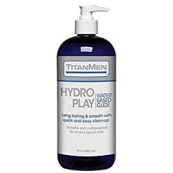 Doc Johnson Titanmen - Hydro Play Water Based Lube - Long Lasting & Smooth With Quick & Easy Clean Up - Versatile And Multi-purpose