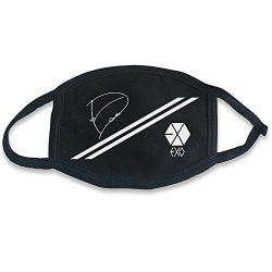 Fanstown Exo Kpop Mouth Mask Fashion Signature With Lomo Cards