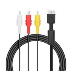 Audio Video Av Cable To 3 Rca For Sony Playstation PS PS2 PS3