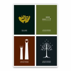 The Hobbit And Lord Of The Rings Poster - A1