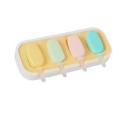 Ice Cream Molds Silicone Popsicle - Yellow