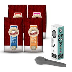 Brewspoon 4 X 250G Combo + Free Scoop - Charcoal Ground