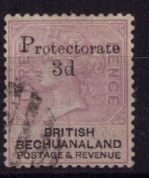 Bechuanaland 1888 3D On 3D Very Fine Used