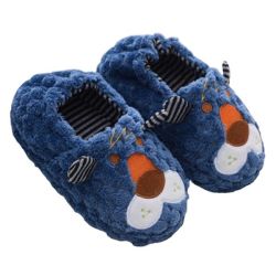 Kids Cartoon Animal Puppy Slippers Plush Soft-soled Warm Indoor Shoes
