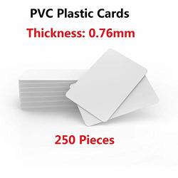 CR80 30 Mil CR8030 Pvc Cards Compatible With Most Photo Id Badge Printers White By Timeskey Pack Of 250