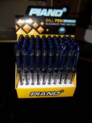 Piano Ball Pen Soft Ink Pen Elegance Fine Writer 50pcs