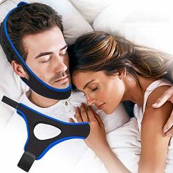 Anti Snoring Chin Strap For Mouth Snorers - Stop Snoring Solution And Anti Snoring Devices - Snoring Chin Strap - Upgraded Version Large Full