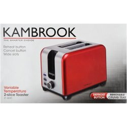Kambrook 2-Slice Toaster in Red