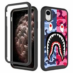 Iphone Xr Case Street Fashion Design Iphone Xr Cases For Boys Girls Dual Layer Shockproof Rugged Cover Soft Tpu + Hard PC Bumper Full-body
