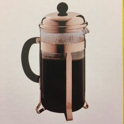 Coffee Plunger Copper Plated Frame 3 Cup 380ML