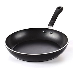 Cook N Home 12" Fry saute Pan With Non-stick Coating Induction Compatible Bottom Black Large