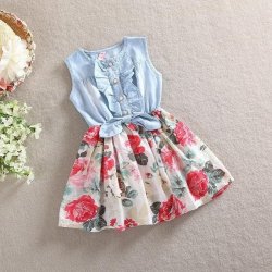 Belababy Baby Girl Dress - White Skirt 2T
