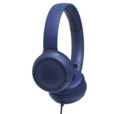 JBL T500 Wired On-ear Headphones - Blue