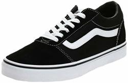 Vans Men's Low-top Sneakers Black Suede Canvas Black White C24 6.5 UK