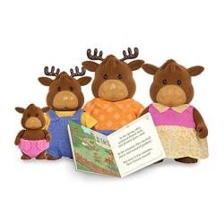 Li'l Woodzeez Moose Doll Family & Book