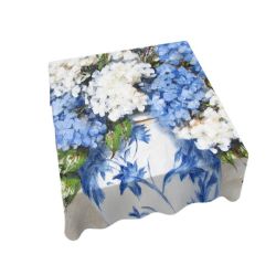 Blue China Pot By Stella Bruwer Square Tablecloth