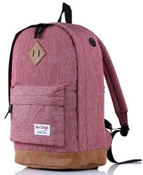 936PLUS College School Backpack Travel Rucksack Fits 15.6 Laptop 18X12X6 Violetred