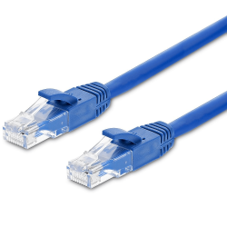 Acconet. Acconet CAT6 Utp Flylead- 1 Meter- Straight- Stranded Cable- Moulded Boots And Plugs- Blue