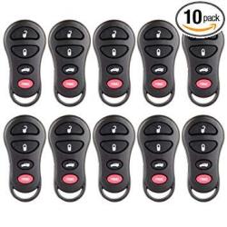 cciyu Replacement Keyless Entry Remote Car Key Fob Clicker Transmitter Alarm 2 X 3 Buttons Replacement for Chrysle/for D odge/Plymouth GQ43VT17T cciyu Replacement Keyless Entry Remote Car Key Fob Clicker Transmitter Alarm 2 X 3 Buttons Replacement for Chrysle/for D odge/Plymouth GQ43VT17T