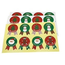 Hybsk Tm Snowflakes Merry Christmas Santa Claus Stickers For Items Gift Stickers Paper Sticker Labels Packaging Seals Crafts Tag Toppers Set Of 320