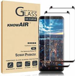 Keklle Screen Protector For Samsung Galaxy S9 HD Clear Tempered Glass Screen Protector Compatible With Samsung Galaxy S9 BLACK-02