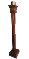 Paschal Candle Stand Large Candle Stand - Solid Wood Laser Engraved