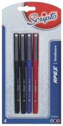 Apex 4 0.4MM Fineliners - Assorted