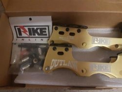 HIKE Outlaw Medium Gold Inline Roller Skate Frame Chassis