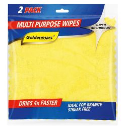 Microfibre Multipurpose Pu Cloth - 2 Pack