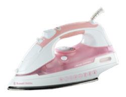 Russell Hobbs 2200W Crease steam Iron Retail Box 1 Year Warranty Features:• 2200W• Dry Steam And Spray Ironing• Powerful Burst Of Steam• Convenient Swivel Cord