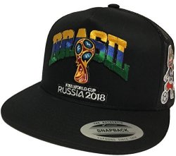 Mexico Brasil Fifa World Cup Russia 2018 Hat 2 Logos Mesh