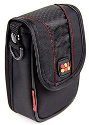 Hakosco Home Appliances & Cameras Wearable Promate Compact Camera Case Front Pocket Shoulder Strap Attachment Xpose.s Black