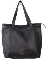 King Kong Leather Leather Shopper Bag in Black