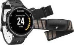 Garmin Forerunner 230 Gps Running Watch With Bundled Heart Rate Monitor Black & White