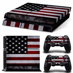 Dapanz American Skin Sticker Vinyl Decal Cover For Playstation 4 Console And Remote Controllers