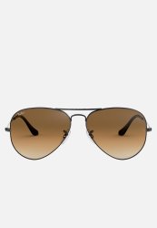 Aviator Sunglasses 58MM - Gunmetal crystal Gradient Brown