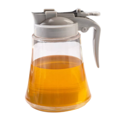 Press-on Honey Dispenser Syrup And Sugar Jar Drip-free Honey Dispenser