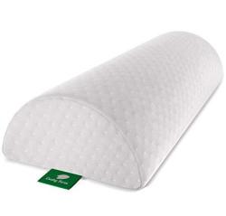 Cushy Form Back Pain Relief Half Moon Bolster wedge - Provides Best Support For Sleeping On Side Or Back - Memory Foam Semi Roll Leg knee