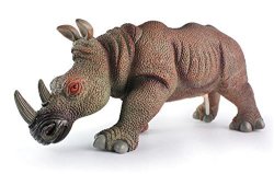 Palmetto Housewares Toy Animal Rhino Animal Figurine Soft Pvc Toy Toy For Display Collection Education