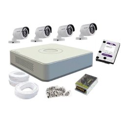 Hikvision 4CH Cctv Kit With CAT5 Cable