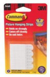 3M Command Small Picture Hanging Strips X 4