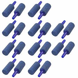 Yohii 20 Pcs Mineral Bubbles Air Stone Air Stones For Aquarium Cylinder Shaped Blue Release Air Stone