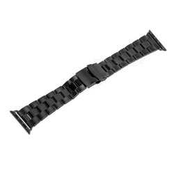Stainless Steel Watch Band For Apple Watch 42mm - Black