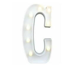 LED Letter Lights - C White