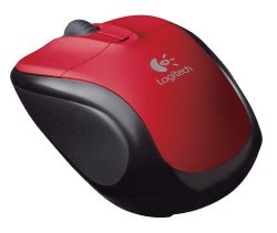 Logitech V220 Cordless Optical Mouse For Notebooks Scarlet Red