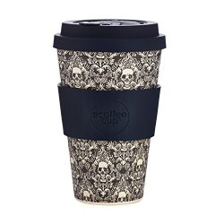 14OZ 400ML Ecoffee Reusable Cups With Silicone Lid Tops Made With Natural Bamboo Fibre Milperra