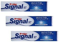 Signal White System Toothpaste 75ML Pack Of 3