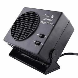 Yothg Car Hot Fan Ceramic Heater 2 In 1 Electric Dc 12V Demister Fan Heater Car Heater Ceramic Heater Heating Defroster Windscreen Demister Hot